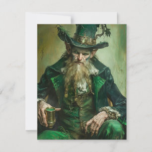 Gothische Leprechaun Notitiekaartje