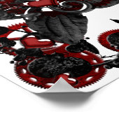 gothische liefde steampunk funky design poster (Hoek)