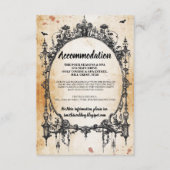 Gothische Lijst Rustic Accommodding Wedding Cards Informatiekaartje (Voorkant)