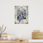 Gothische Maan Fee Kunst Poster Print (Keuken)