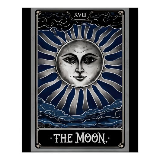 Gothische Maan Tarot Perfect Poster (Voorkant)