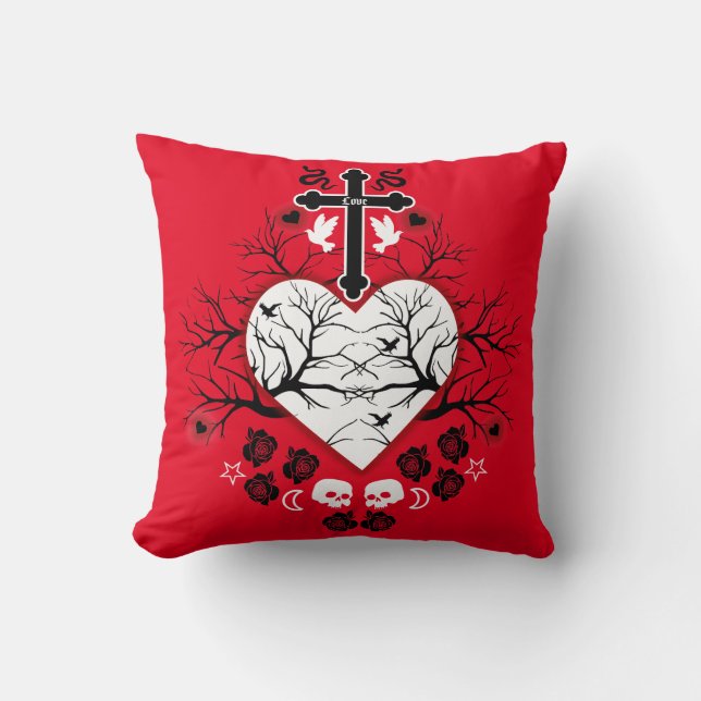 Gothische mode-accessoires en decoratie kussen (Voorkant)