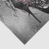 Gothische Mode Stiletto-hiel met roze moerasrozen Tissuepapier (Detail)