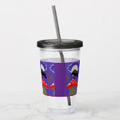 Gothische Mystieke Raaf Acryl Drinkbeker (Links)