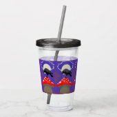 Gothische Mystieke Raaf Acryl Drinkbeker (Achterkant)