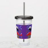 Gothische Mystieke Raaf Acryl Drinkbeker (Rechts)