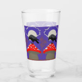Gothische Mystieke Raaf Glas (Achterkant)