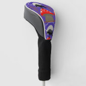 Gothische Mystieke Raaf Golfheadcover (Schuin)