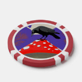 Gothische Mystieke Raaf Poker Chips (Enkel)