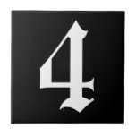 Gothische nummertegel tegeltje<br><div class="desc">Gotische nummertegels.</div>