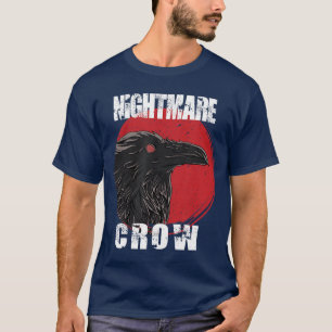 Gothische occulte kraai horror nachtmerries hallow t-shirt