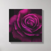 Gothische Paars-rode rozenbloem Canvas Afdruk (Voorkant)