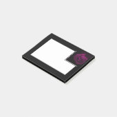 Gothische Paars-rode rozenbloem Post-it® Notes (Schuin)