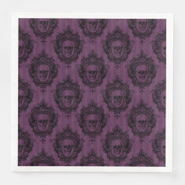 GOTHISCHE PAARSE HALLOWEEN SKULLS SERVET