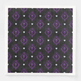 GOTHISCHE PAARSE HALLOWEEN SKULLS SERVET