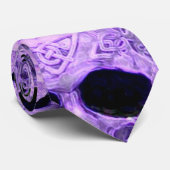 Gothische Paarse schedels Stropdas (Opgerold)