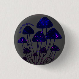 Gothische paddenstoelen Button