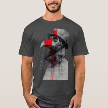 Gothische pestdokter Trash Polka T-shirt