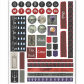 Gothische plannerstickers sticker (Voorkant)