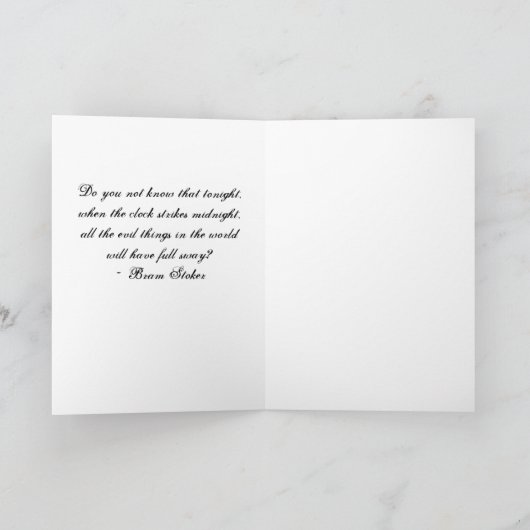 Gothische prijsopgave voor 'de towerklok'-Kaart Kaart (Binnen)