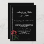 Gothische Prikkeldraad en Roze Huwelijksverjaardag Kaart (Voorkant / Achterkant)