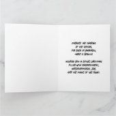 Gothische Punk Alternatieve Kerstelf Kaart (Binnen)