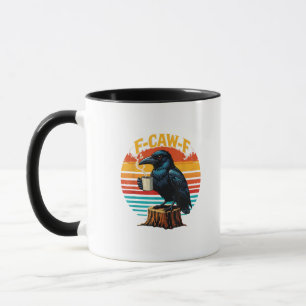 Gothische raaf grappige Halloween F-Caw-F koffie k Mok