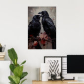 Gothische Raaf Koppel Kunstprint Victoriaanse Kraa Poster (Thuiskantoor)