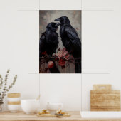 Gothische Raaf Koppel Kunstprint Victoriaanse Kraa Poster (Keuken)