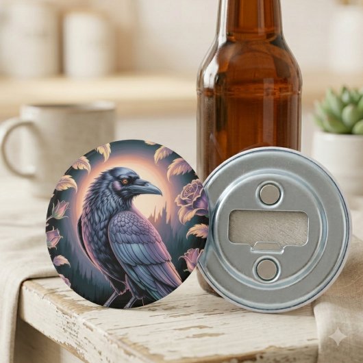 Gothische Raven Home Bar Decoratie Button Flesopener