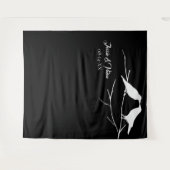 Gothische Raven Huwelijk Wandkleed (Voorkant (horizontaal))