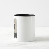 Gothische ravenkunst literair cadeau mok (Midden)