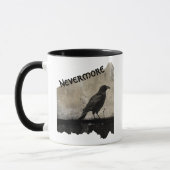 Gothische ravenkunst literair cadeau mok (Links)