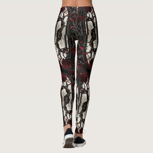 Gothische Roos Leggings - Fun (Achterkant)