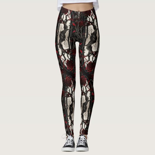 Gothische Roos Leggings - Fun (Voorkant)