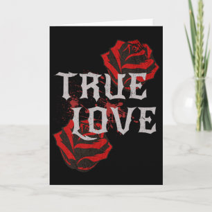 Gothische Roos Punk Liefde Valentijn Student Rock  Kaart