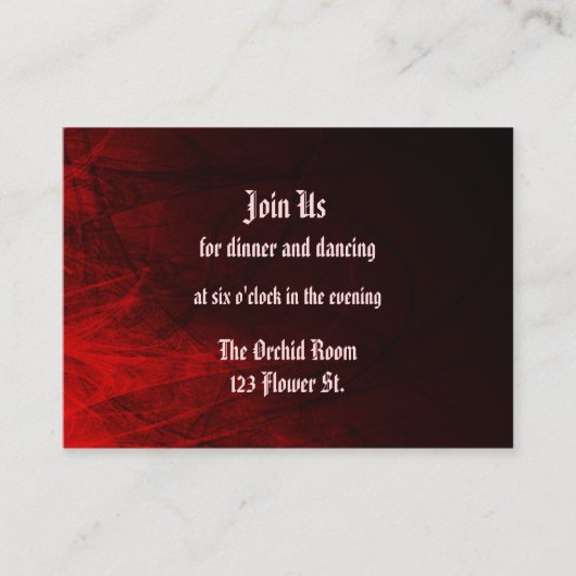 Gothische Rozen Informatiekaartje (Voorkant)