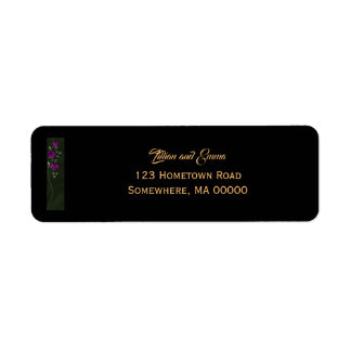 Gothische rozen retouradreslabels etiket