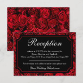 Gothische Rozen RSVP Kaartje (Voorkant / Achterkant)