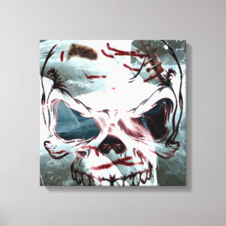 Gothische schedel canvas wandkunst afdruk