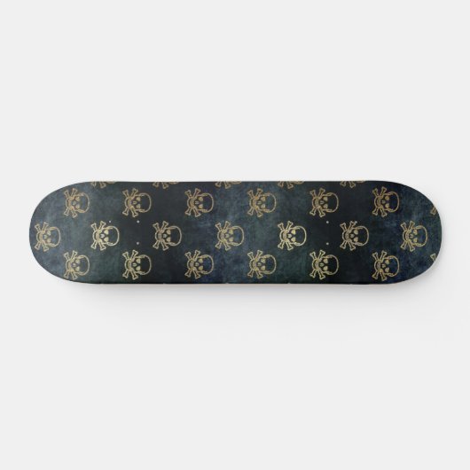 Gothische schedel en Botten Skateboard (Horizontaal)