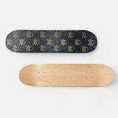 Gothische schedel en Botten Skateboard (Horizontaal)