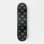 Gothische schedel en Botten Skateboard (Voorkant)