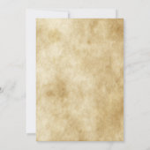 Gothische schedel en kruisgraten Halloween Party Kaart (Achterkant)