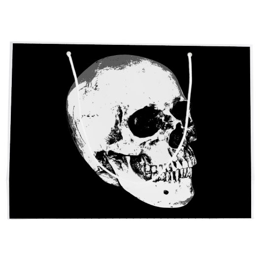  Gothische schedel Large Cadeautasje (Achterkant)