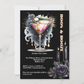 Gothische schedel martini cocktail happy hour Hall Kaart (Voorkant)