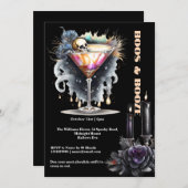 Gothische schedel martini cocktail happy hour Hall Kaart (Voorkant / Achterkant)