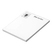gothische schedel notitieblok (Linkerzijde)
