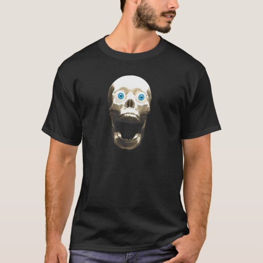 Gothische schedel screenen - Halloween Horror T-shirt (Voorkant)