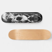 Gothische schedel Skateboard-dek Persoonlijk Skateboard (Horizontaal)